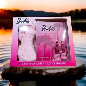 Barbie Pink Hydration Face‎ Mask and Headband Set